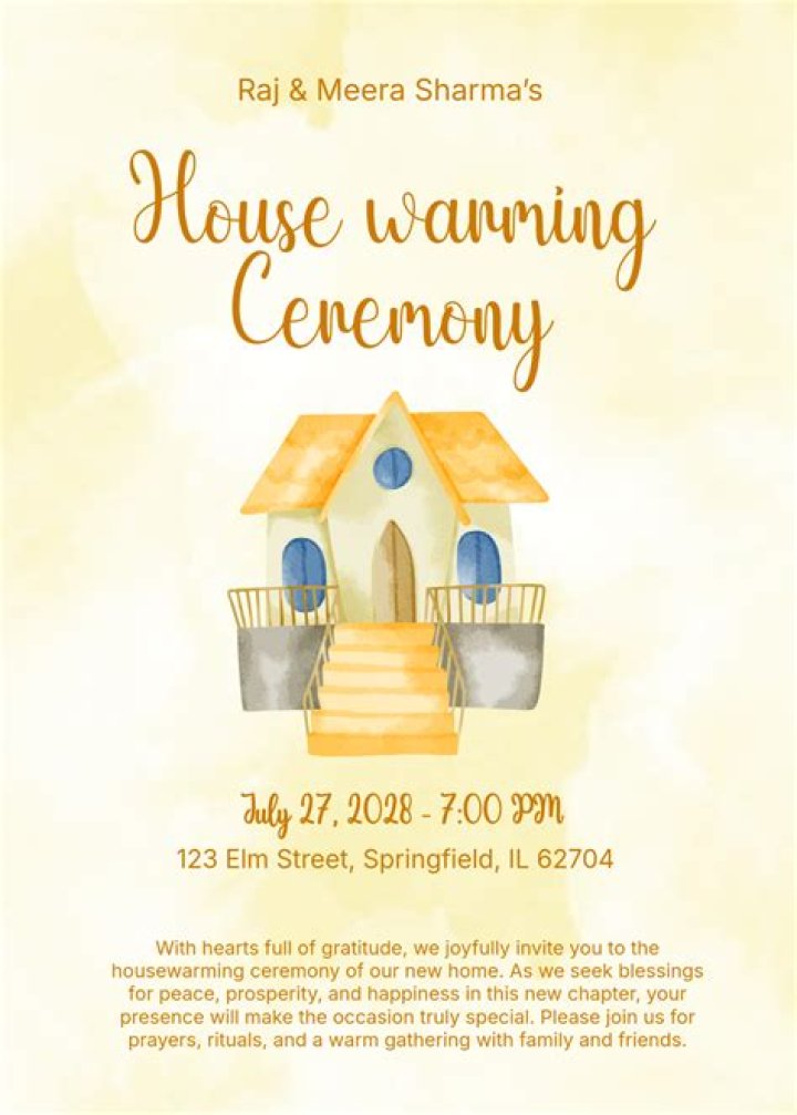 Crafting the Perfect Housewarming Ceremony Invitation Message: A Comprehensive Guide